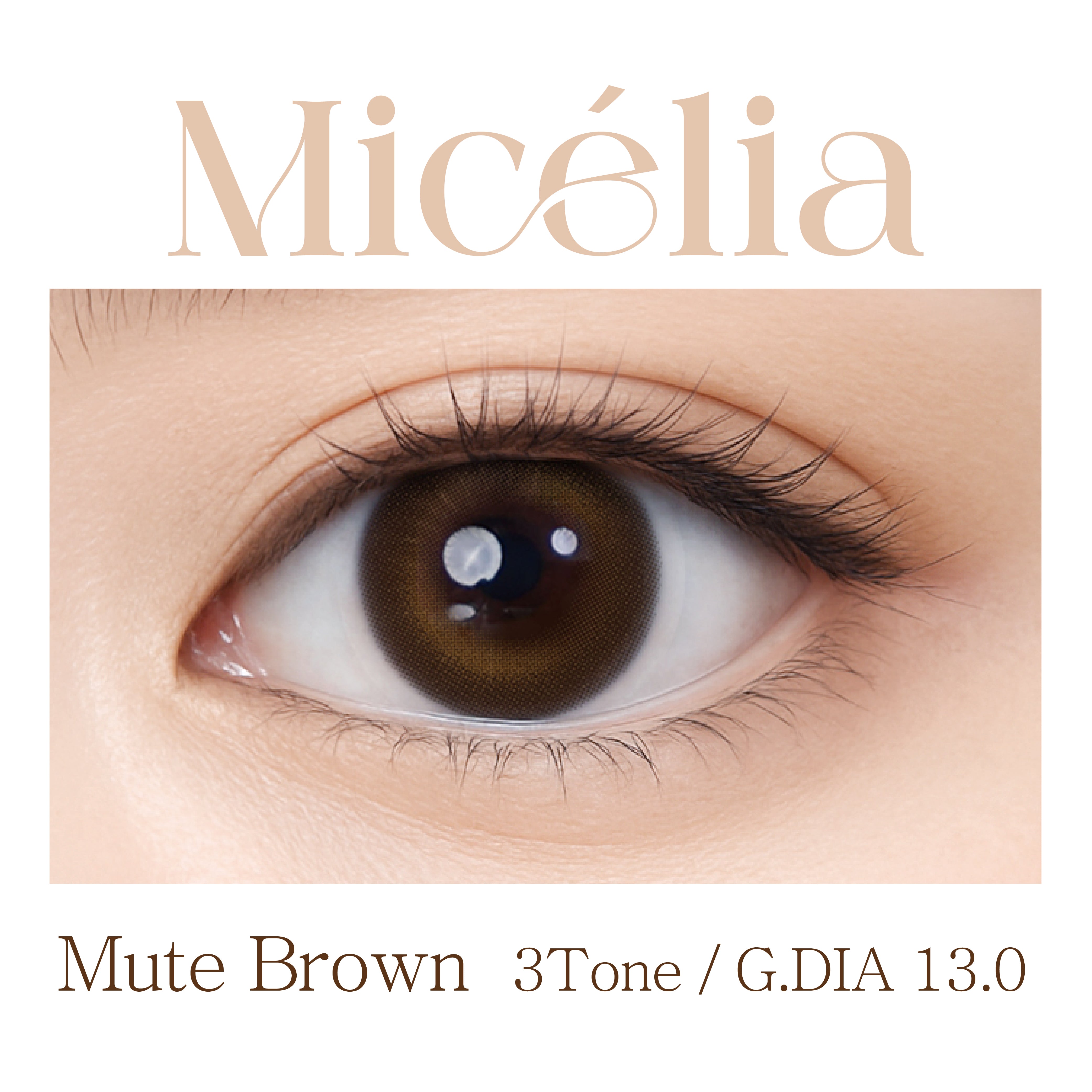 Clalen O2O2 Color Micelia Mute Brown | 1-Month | 2P