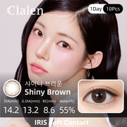 Clalen IRIS Muse Shiny Brown | 1-Day | 10P
