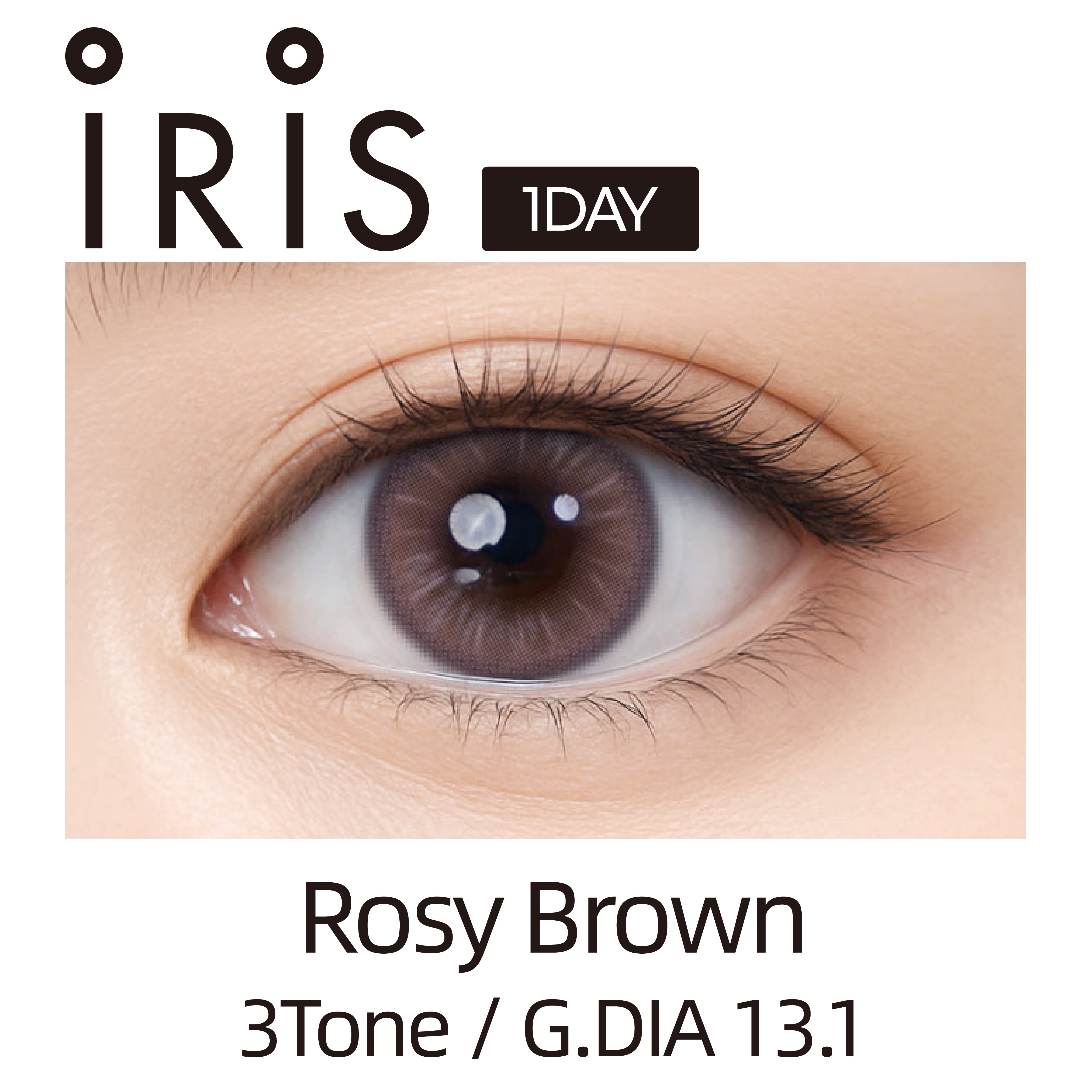 Clalen IRIS Muse Rosy Brown | 1-Day | 10P