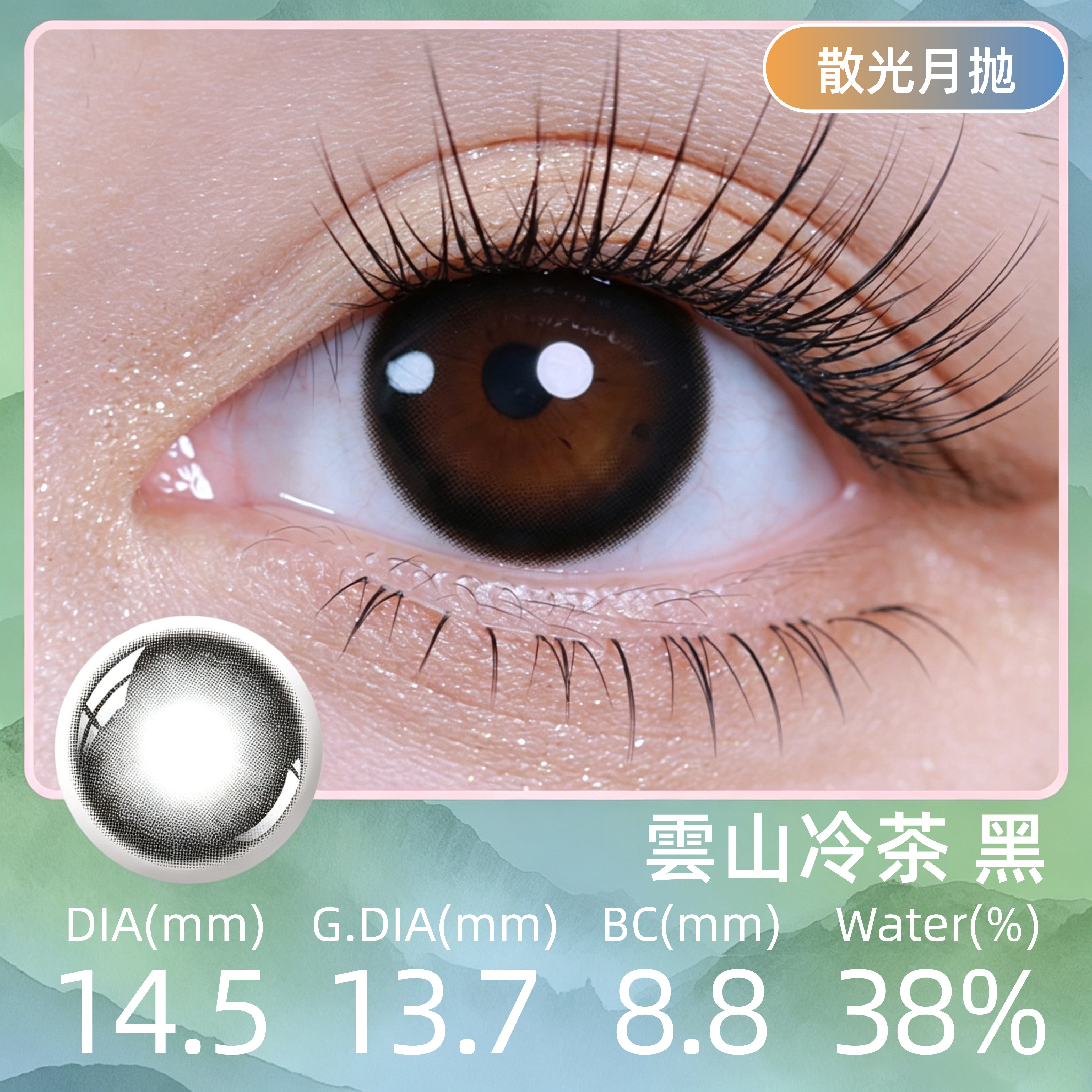 LeBleu 瀾柏 雲山冷茶 黑 | 1-Month | 2P