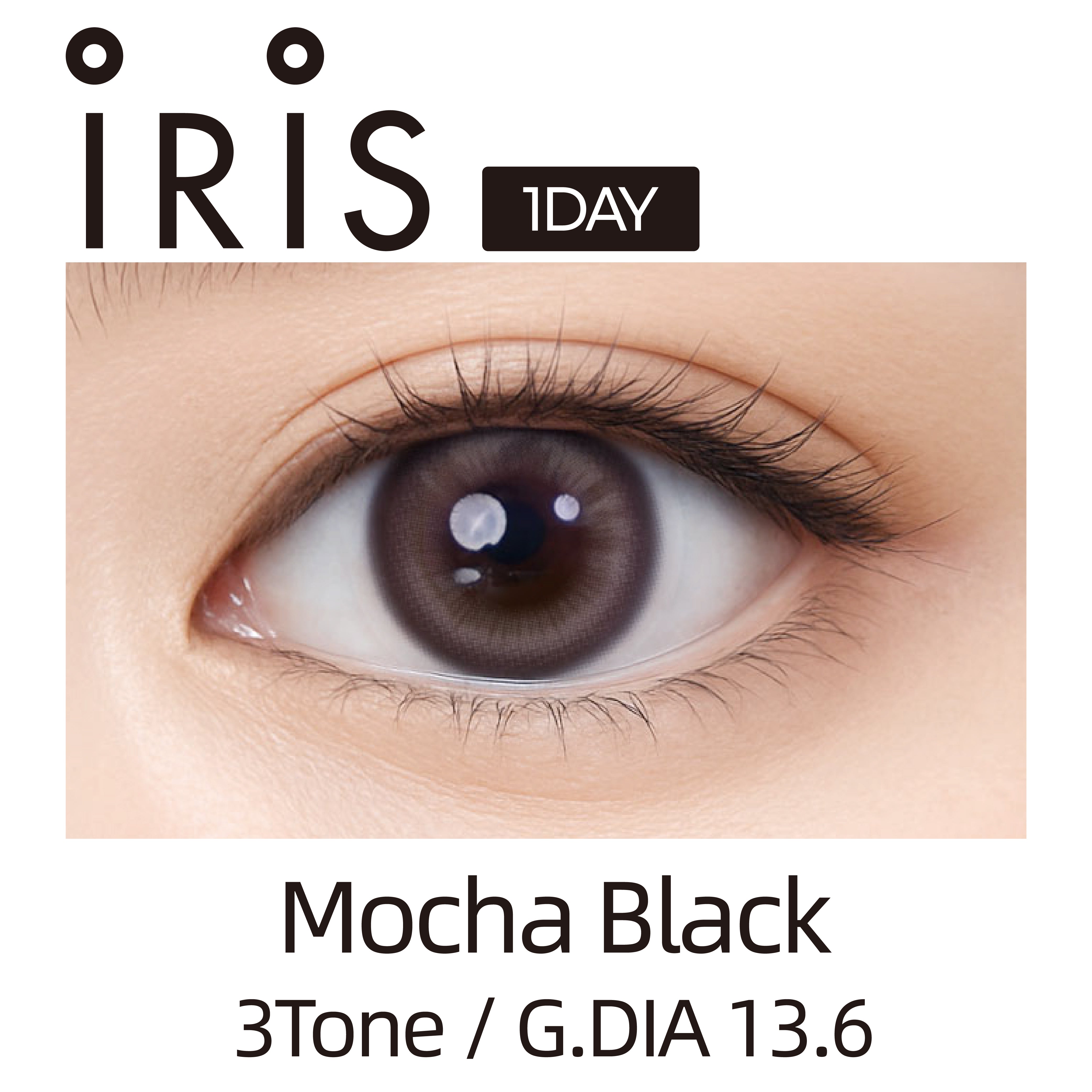 Clalen IRIS Muse Mocha Black | 1-Day | 10P