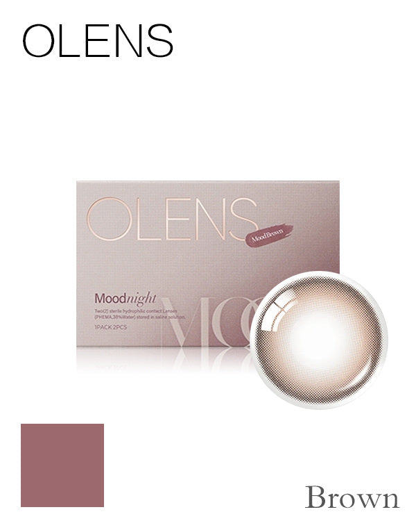 OLENS Mood Night Mood Brown | 1-Month | 2P