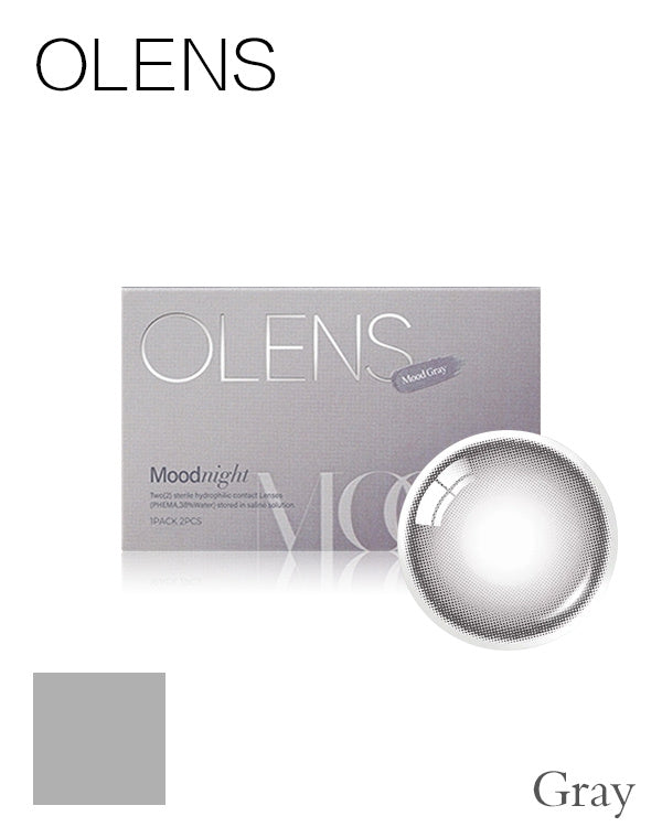 OLENS Mood Night Mood Gray | 1-Month | 2P