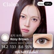 Clalen IRIS Muse Rosy Brown | 1-Day | 10P
