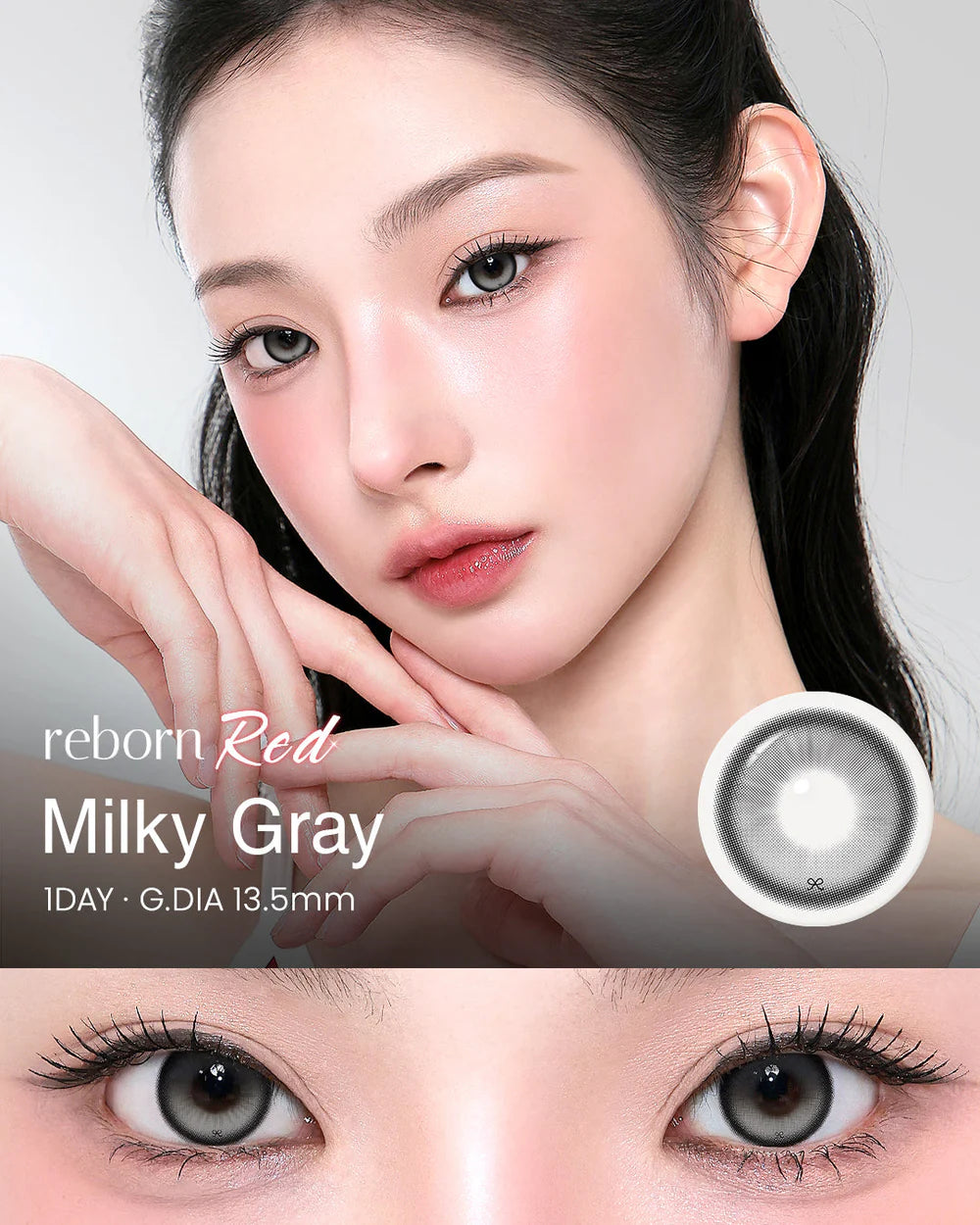 I-SHA Reborn Red Milky Gray | 1-Day | 高光定軸 | 10P