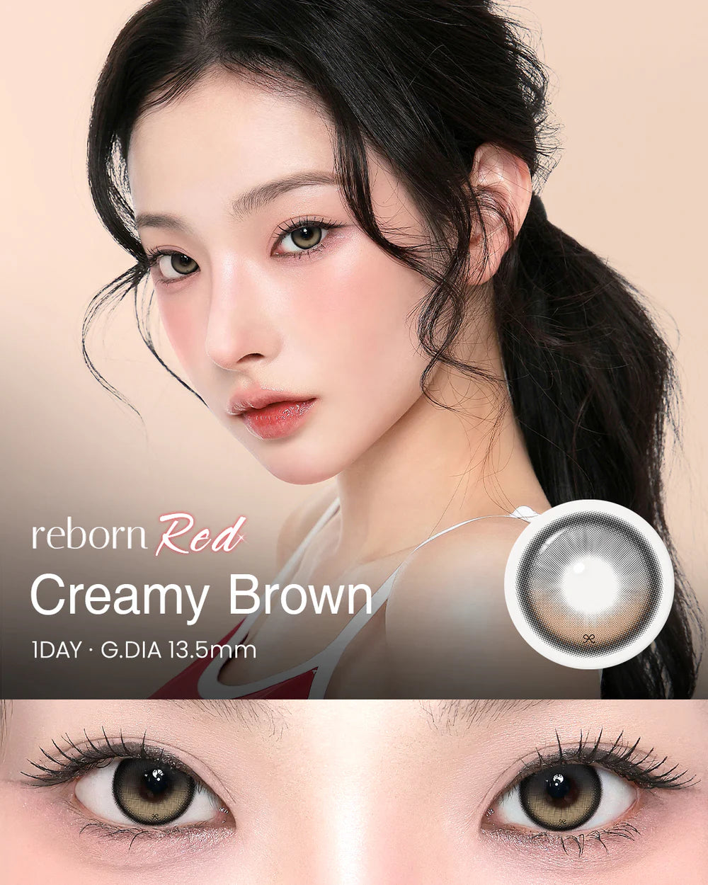 I-SHA Reborn Red Creamy Brown | 1-Day | 高光定軸 | 10P