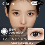 Clalen O2O2 Color Micelia Deep Black | 1-Day | 30P