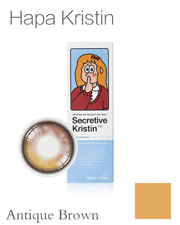 Hapa Kristin  Secretive Kristin Antique Brown | 1-Day | 10P