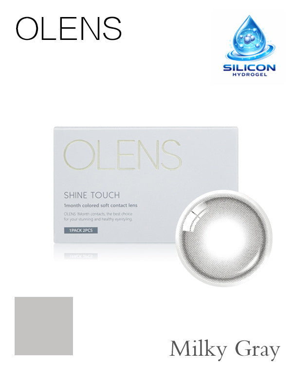 OLENS Shine Touch Milky Gray | 1-Month | 2P