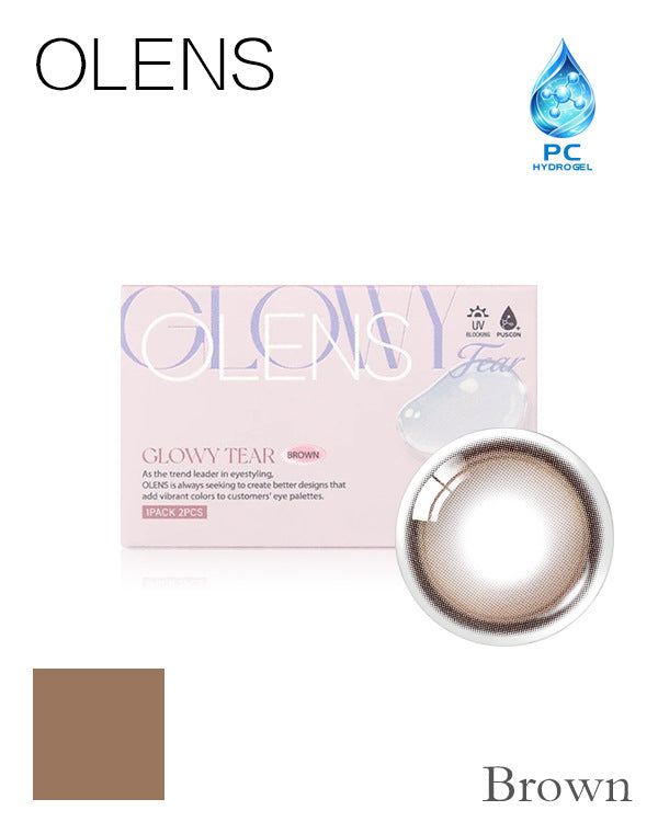 OLENS Glowy Tear Brown ❤ | 1-Month | 2P