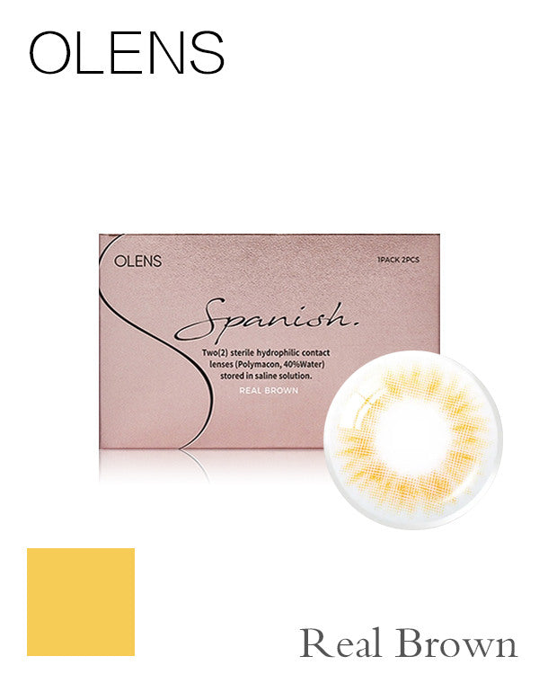 OLENS Spanish Real Brown | 1-Month | 2P