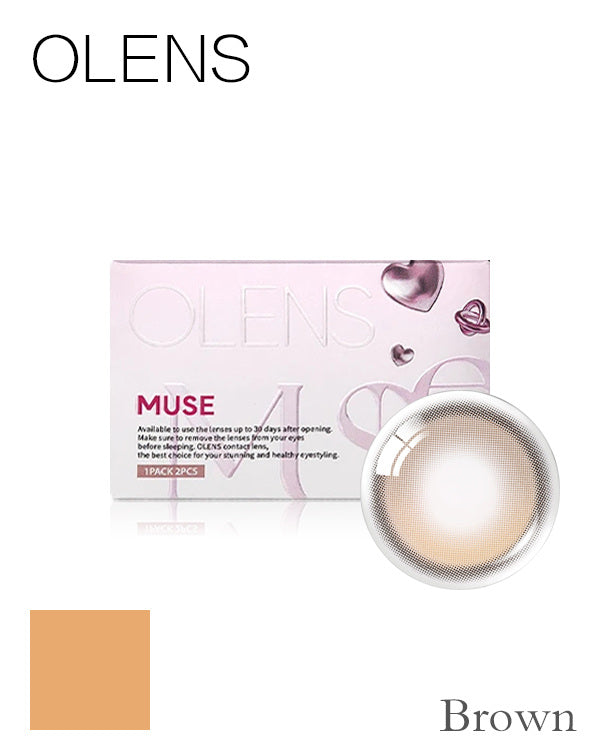 OLENS Muse Shine Brown | 1-Month | 2P