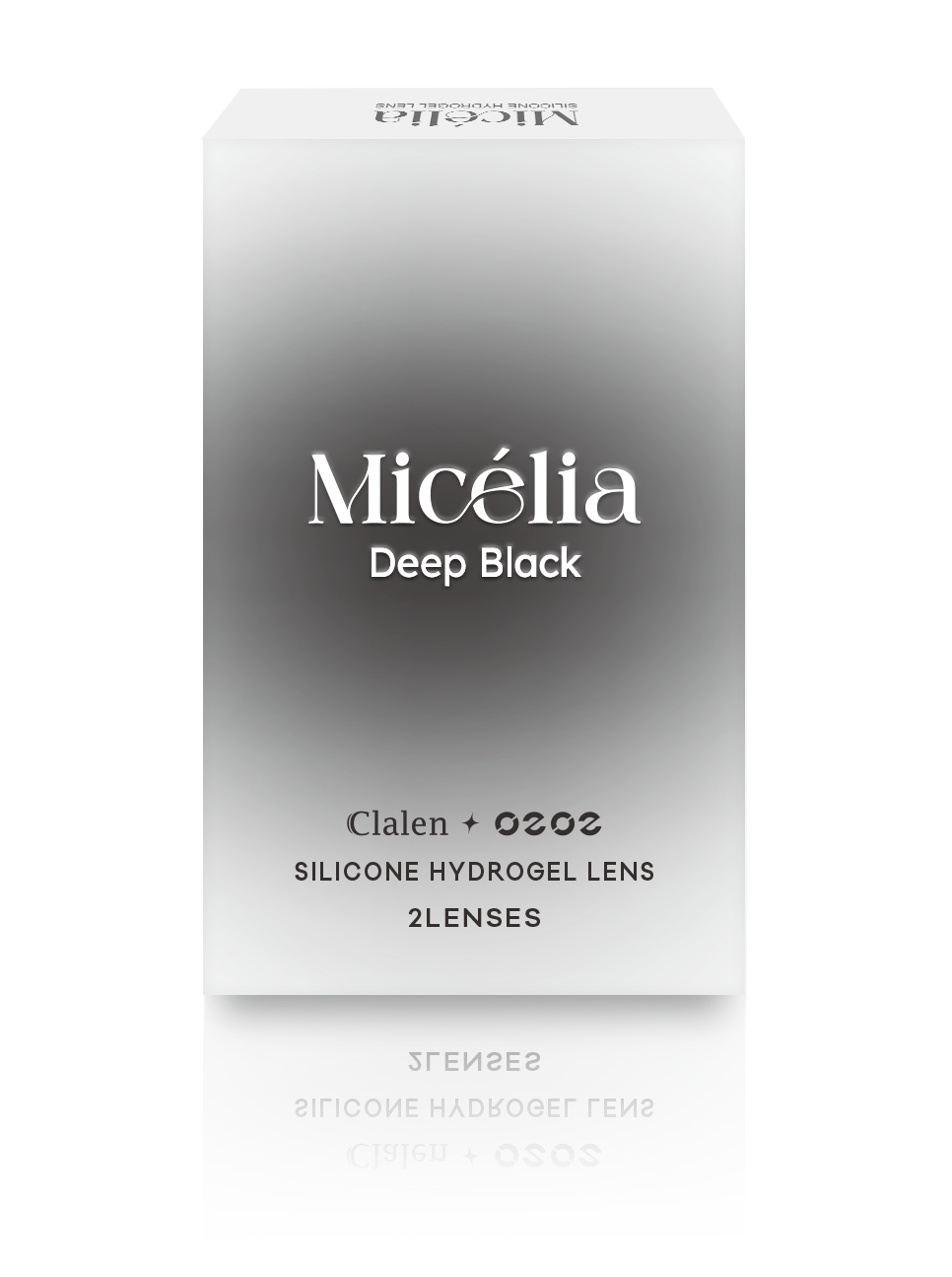 Clalen O2O2 Color Micelia Deep Black | 1-Month | 2P