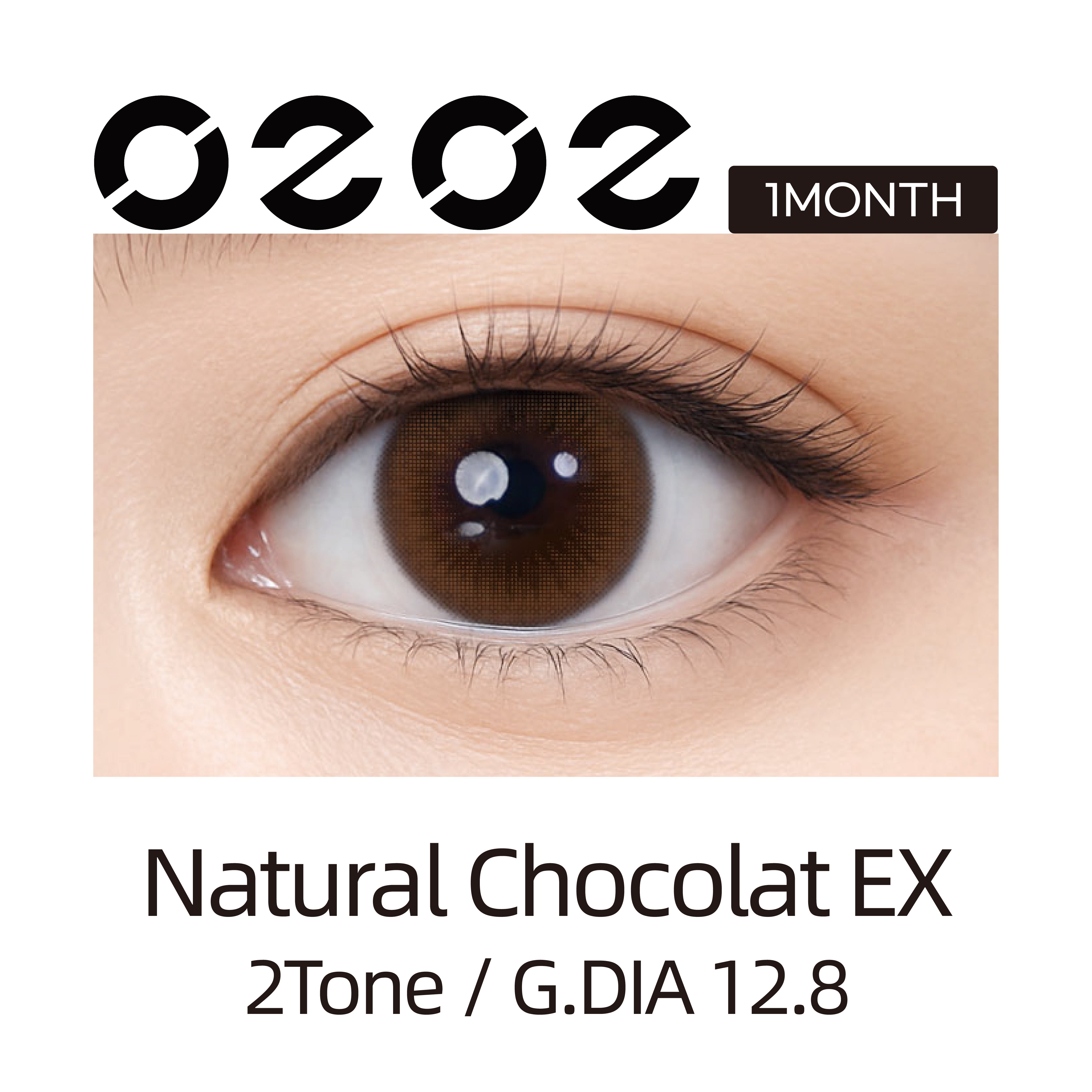 Clalen O2O2 Color  Natural Chocolat | 1-Month | 2P
