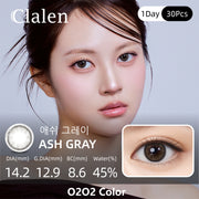 Clalen O2O2 Color Ash Gray | 1-Day | 30P
