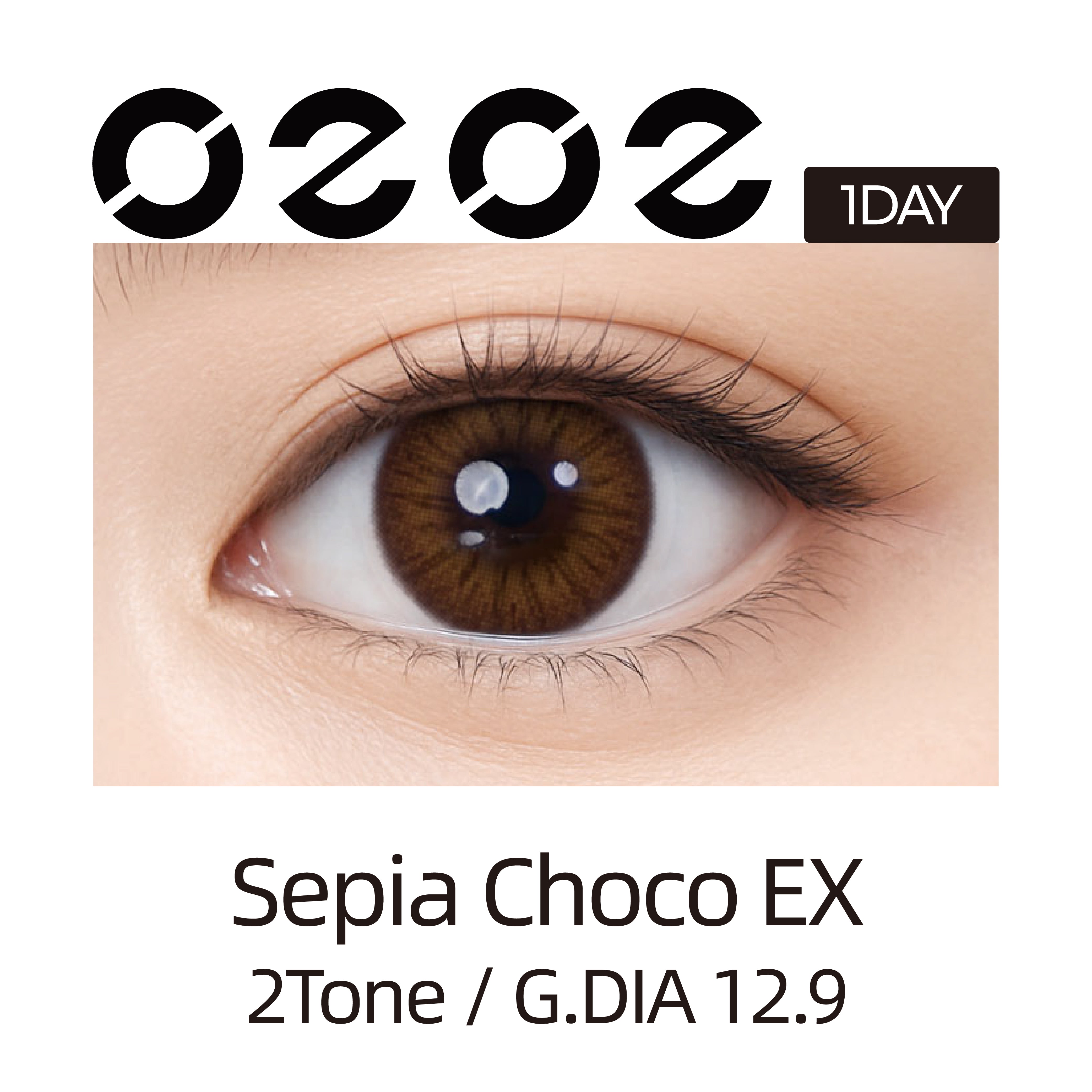 Clalen O2O2 Color Sepia Choco| 1-Day | 10P