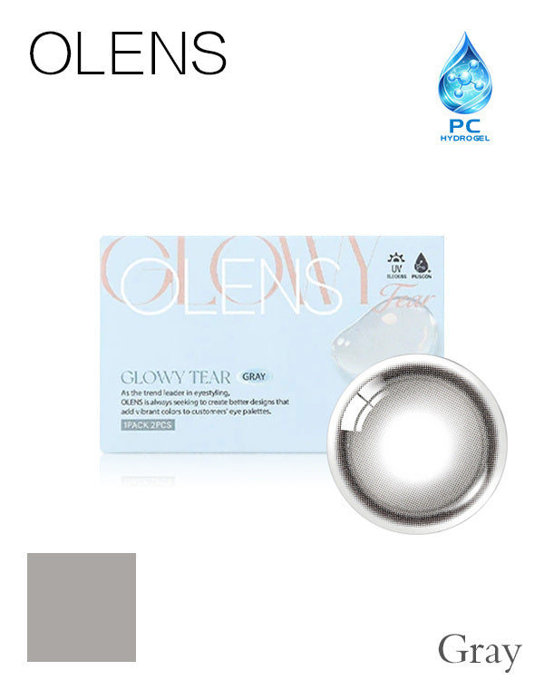 OLENS Glowy Tear Gray ❤ | 1-Month | 2P