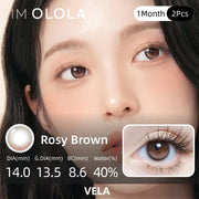 OLOLA Vela Rosy Brown| 1-Month | 1P(1Pack)